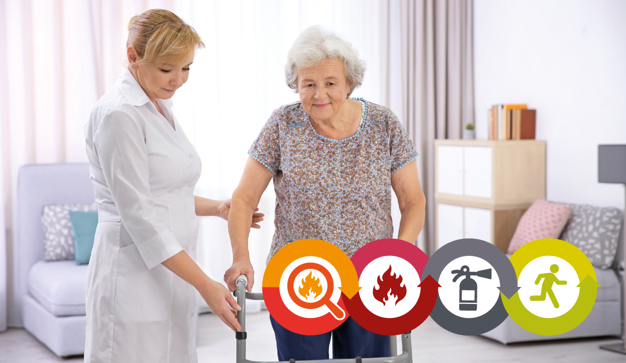 Promoting fire safety measures.